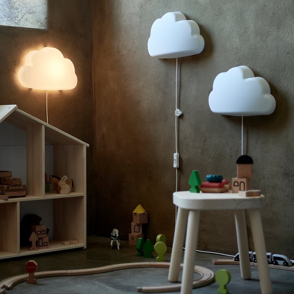 IKEA Cloud-Shaped Wall Light - White